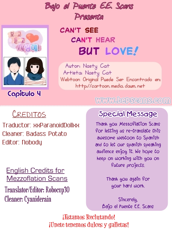 Can't See Can't Hear But Love-Chapter 4